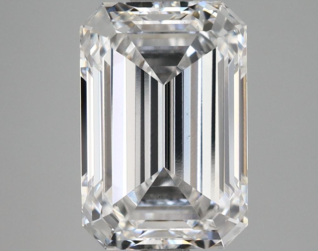 3.15 Carat Emerald Shaped Ideal Cut VS2 GIA Certified Lab Grown Diamond