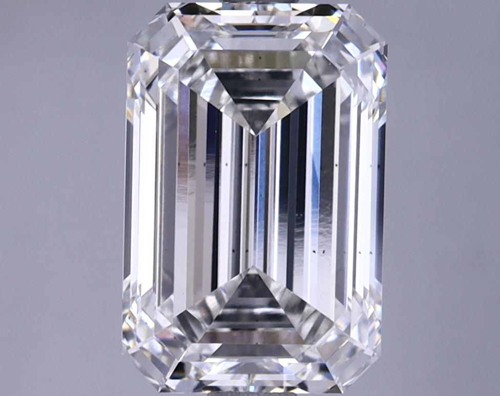 3.14 Carat Emerald Shaped Excellent Cut SI1 GIA Certified Lab Grown Diamond