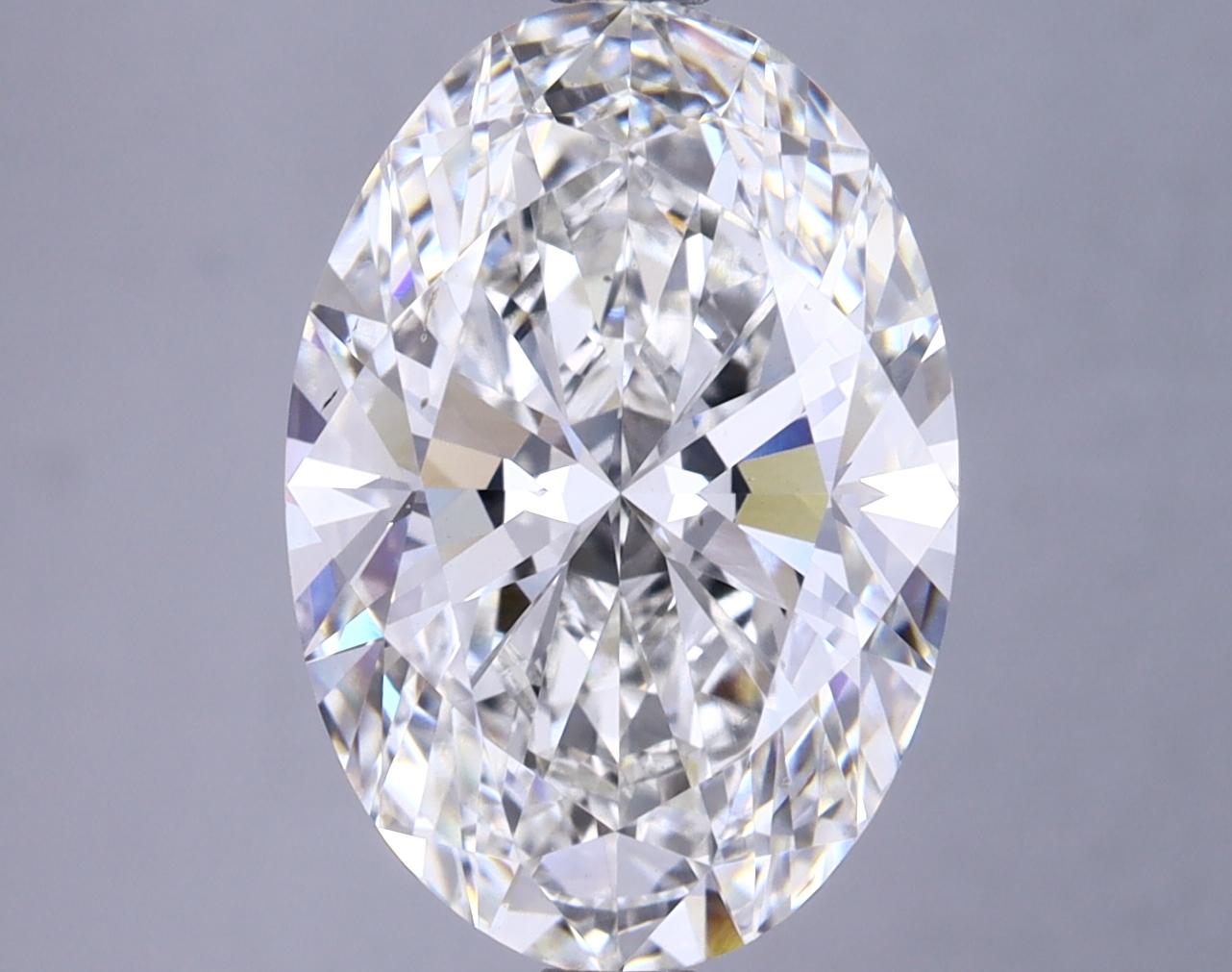 4.87 Carat Oval Shaped Ideal Cut VVS2 GIA Certified Lab Grown Diamond