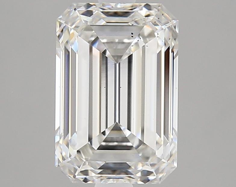 2.04 Carat Emerald Shaped Ideal Cut SI1 GIA Certified Lab Grown Diamond