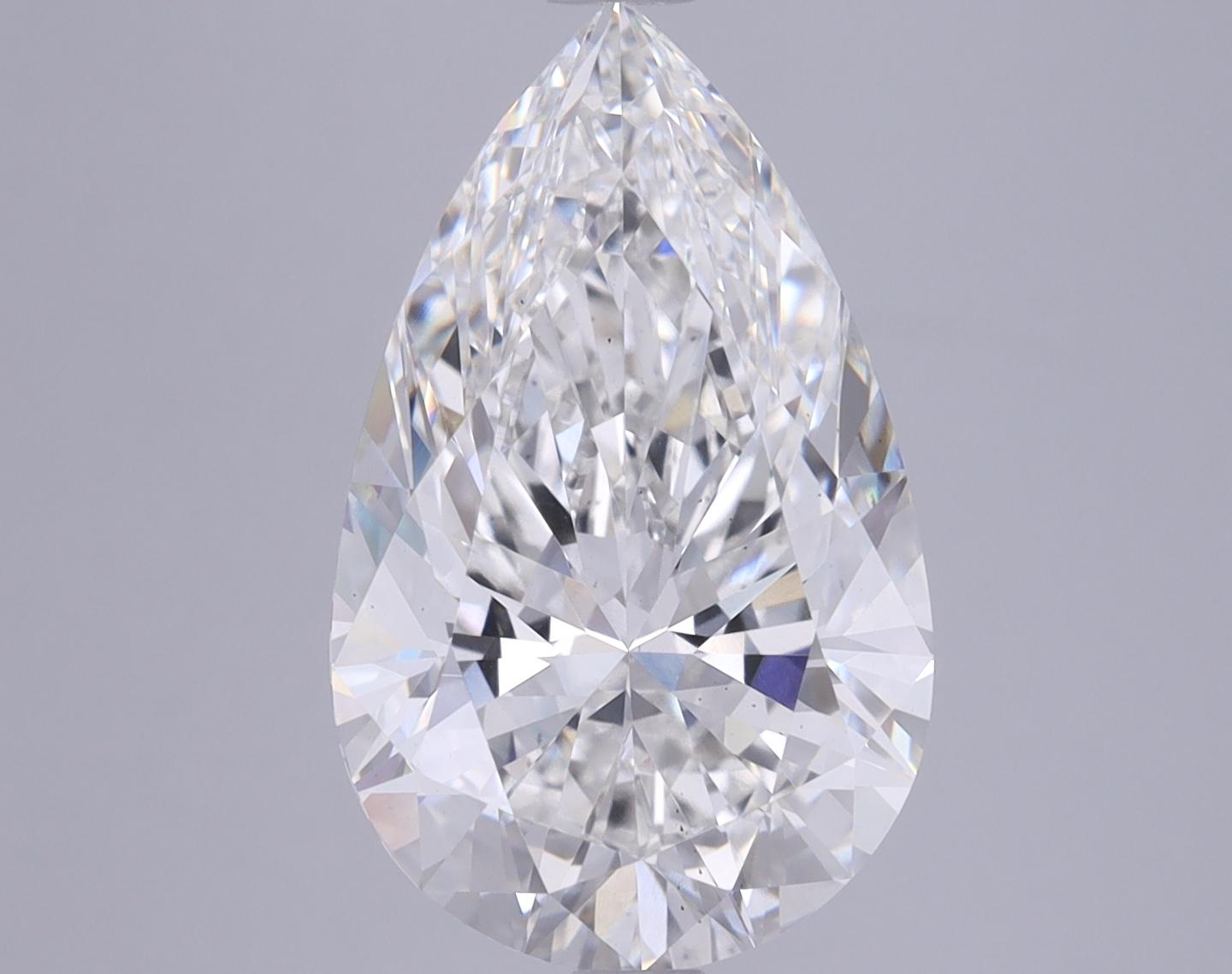 5.43 Carat Pear Shaped Ideal Cut VS2 GIA Certified Lab Grown Diamond