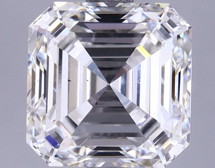 2.92 Carat Asscher Shaped Ideal Cut SI1 GIA Certified Lab Grown Diamond