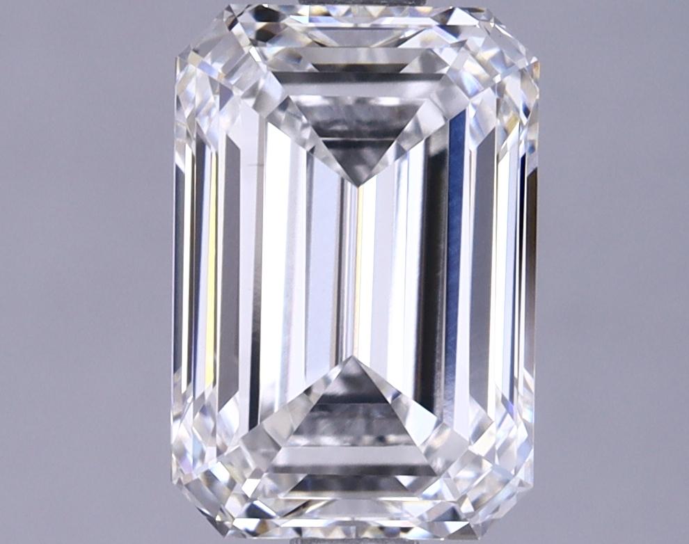 2.1 Carat Emerald Shaped Ideal Cut VVS2 GIA Certified Lab Grown Diamond