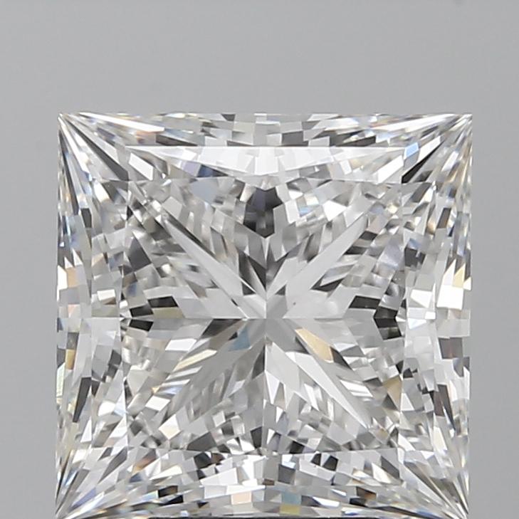 6.58 Carat Princess Shaped Ideal Cut VVS2 IGI Certified Lab Grown Diamond