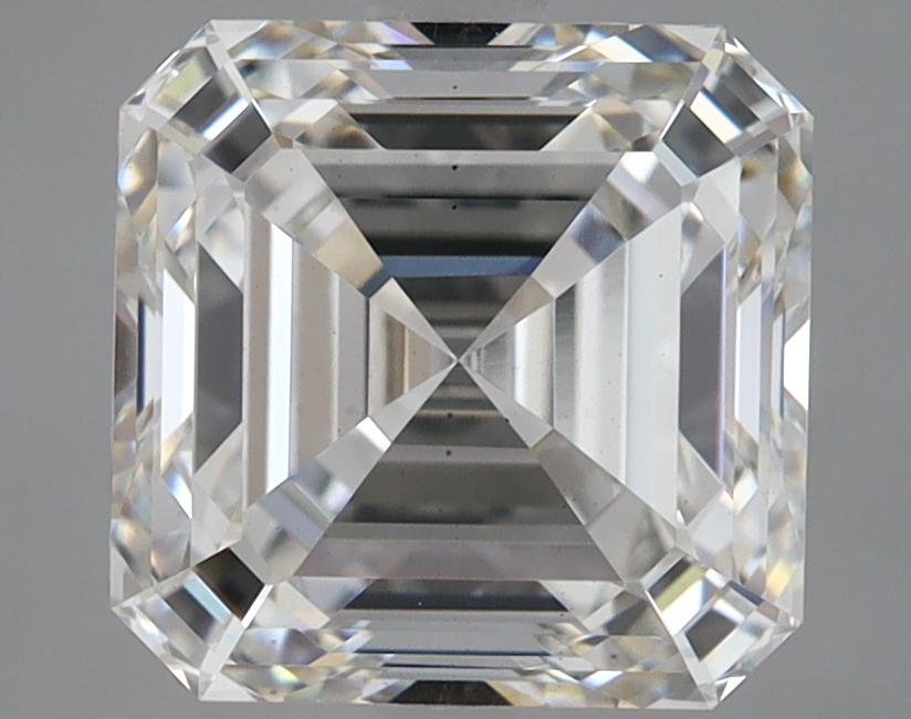 3.74 Carat Asscher Shaped Ideal Cut VS2 IGI Certified Lab Grown Diamond