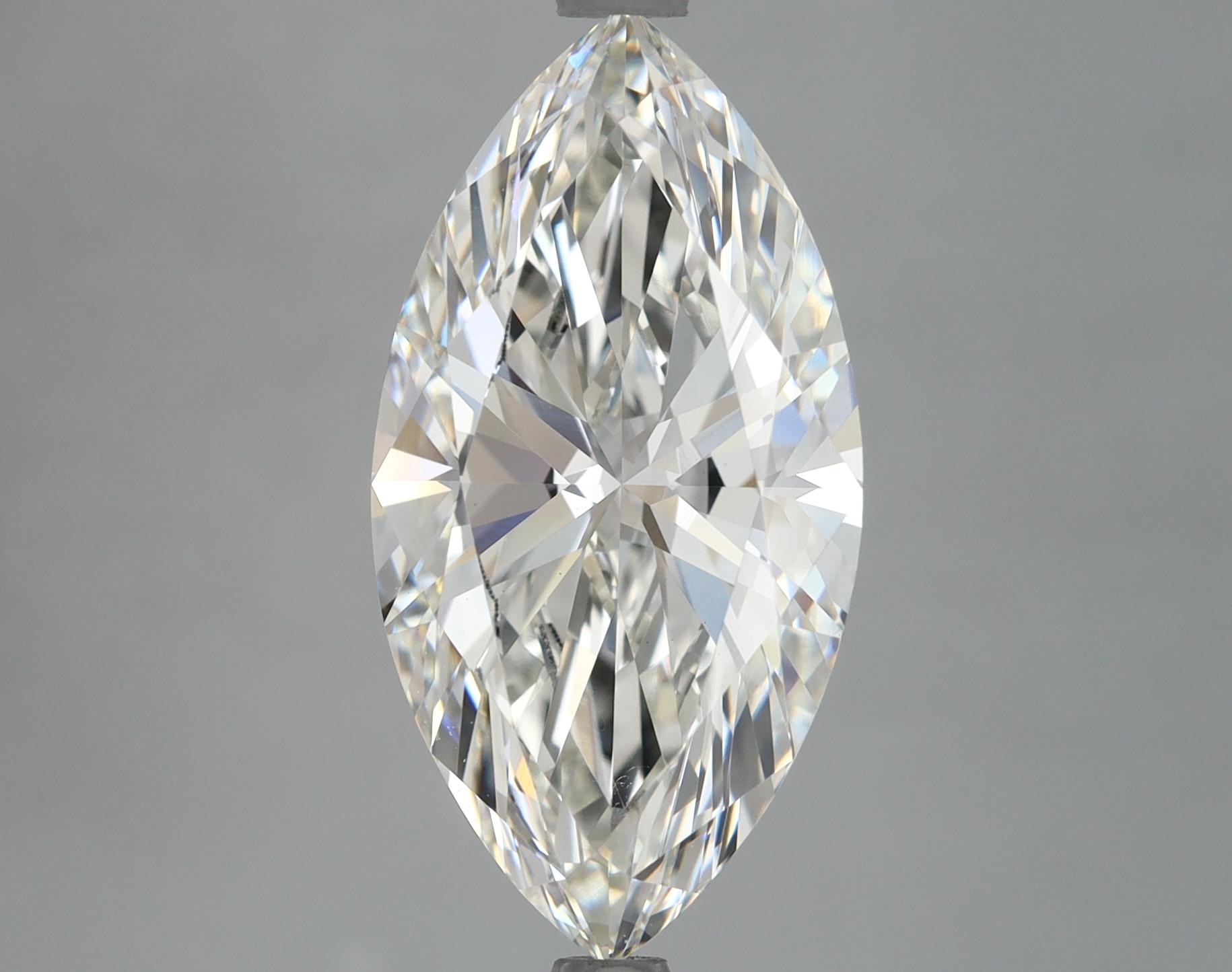 4.19 Carat Marquise Shaped Ideal Cut VVS2 IGI Certified Lab Grown Diamond