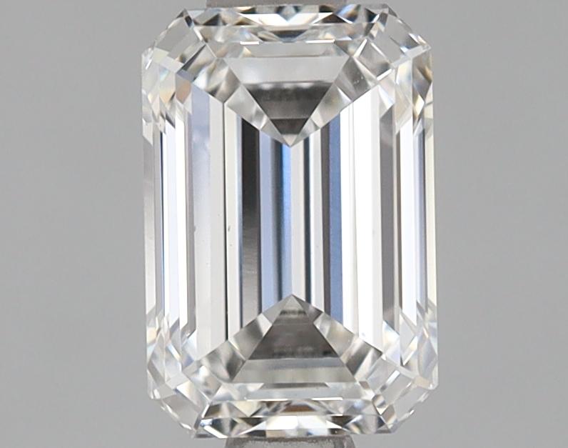 0.97 Carat Emerald Shaped Ideal Cut VVS2 IGI Certified Lab Grown Diamond