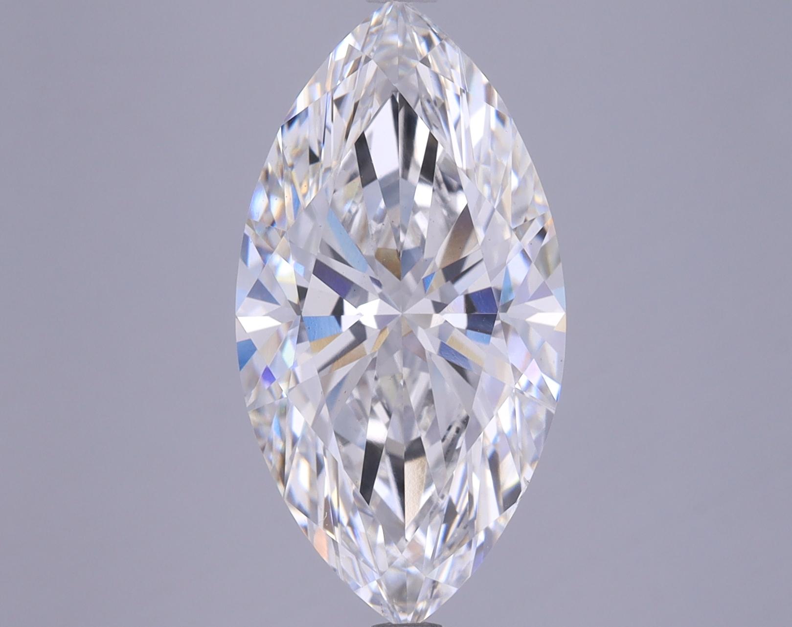5.52 Carat Marquise Shaped Ideal Cut VS2 IGI Certified Lab Grown Diamond