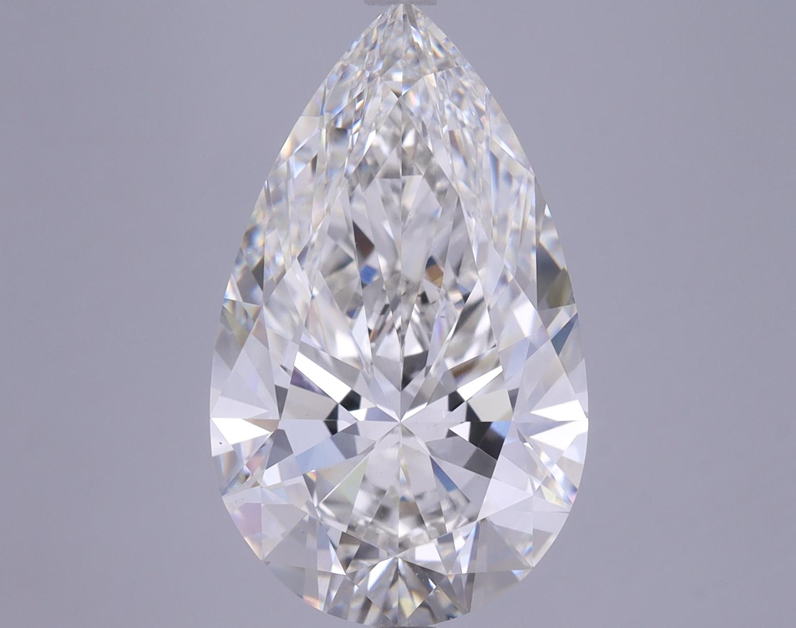 6.78 Carat Pear Shaped Ideal Cut VS1 IGI Certified Lab Grown Diamond