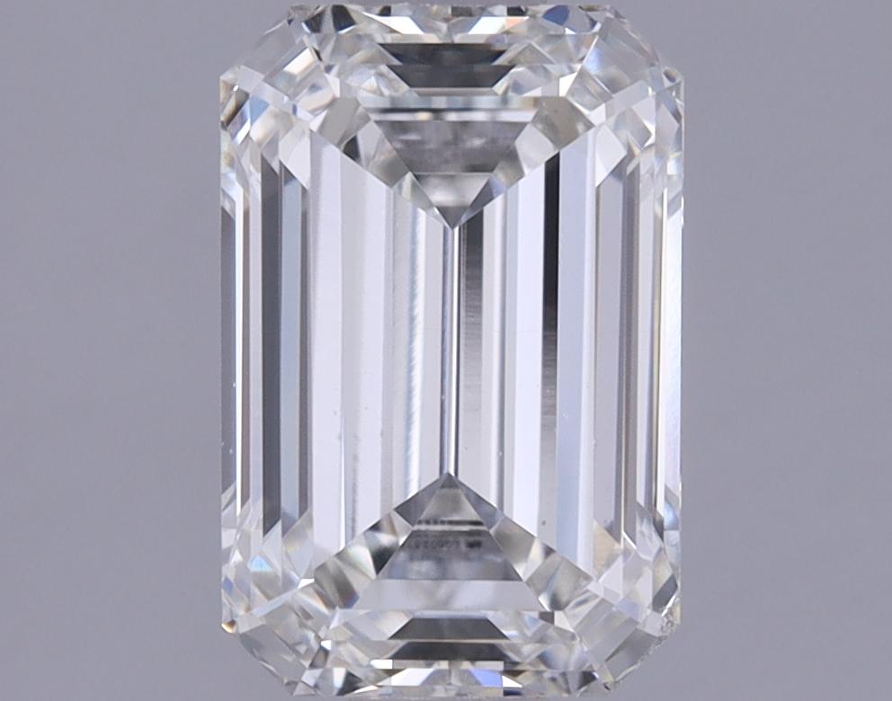 1.37 Carat Emerald Shaped Excellent Cut VVS2 IGI Certified Lab Grown Diamond