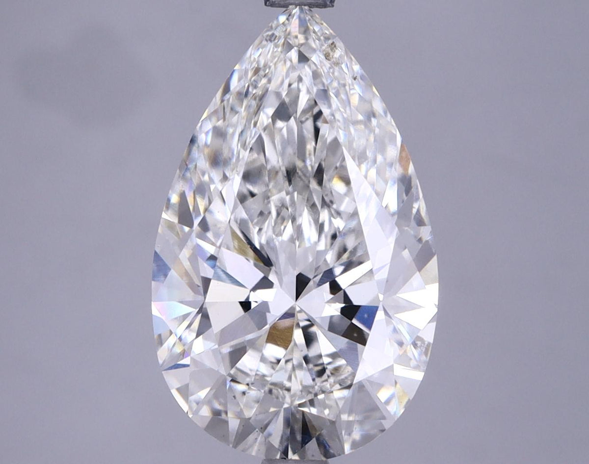 3.88 Carat Pear Shaped Ideal Cut VS2 IGI Certified Lab Grown Diamond