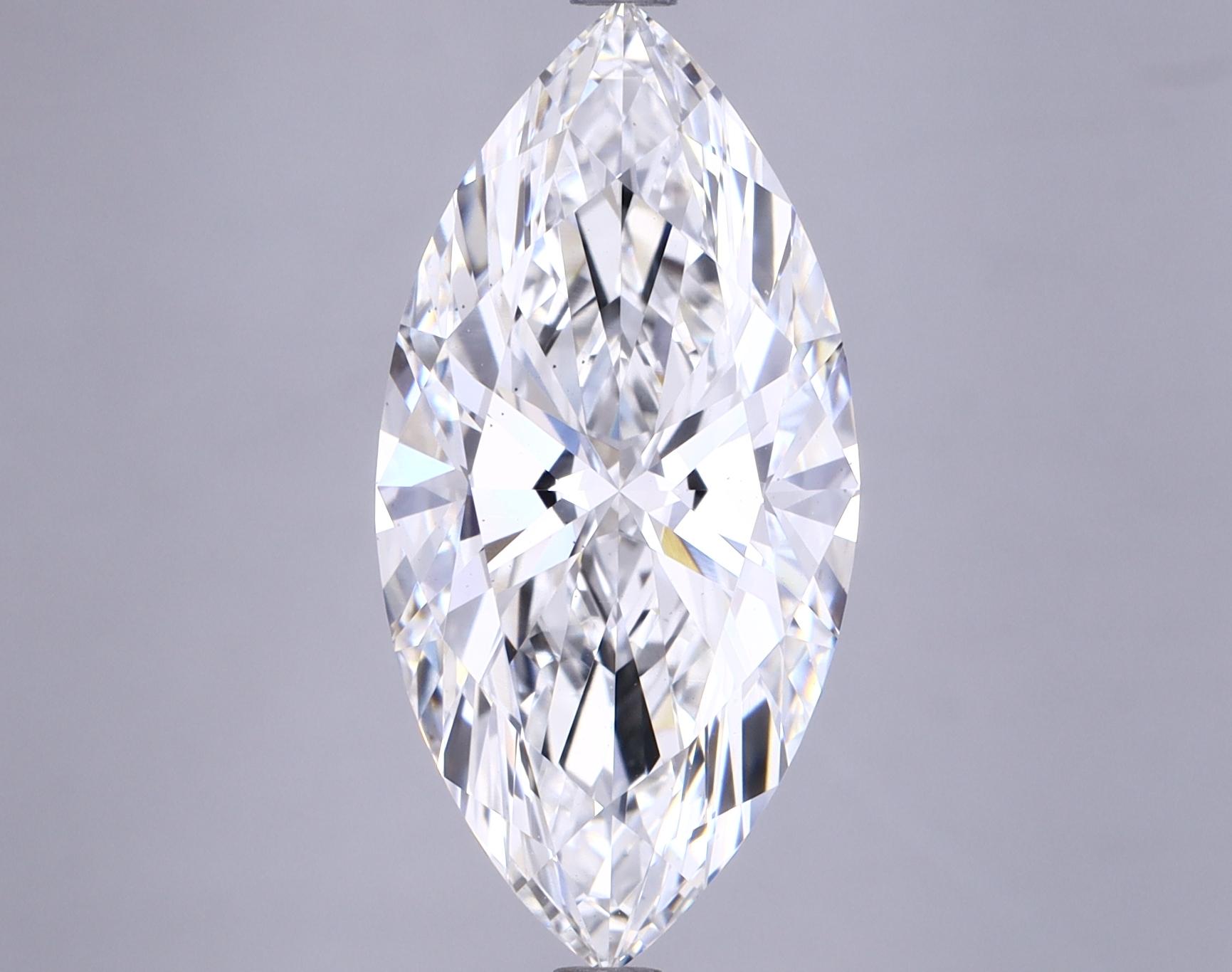 5.56 Carat Marquise Shaped Ideal Cut VS2 IGI Certified Lab Grown Diamond