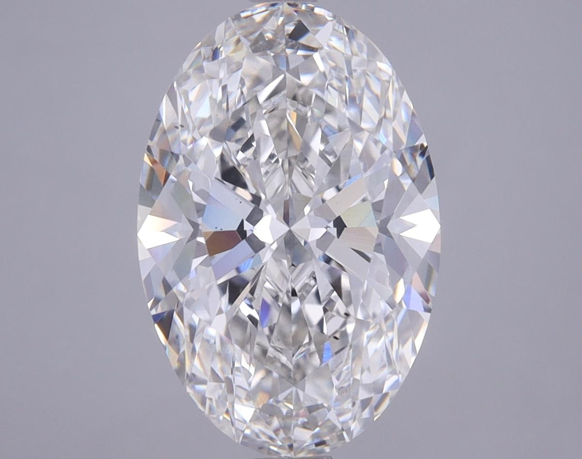 3.85 Carat Oval Shaped Excellent Cut VS2 IGI Certified Lab Grown Diamond