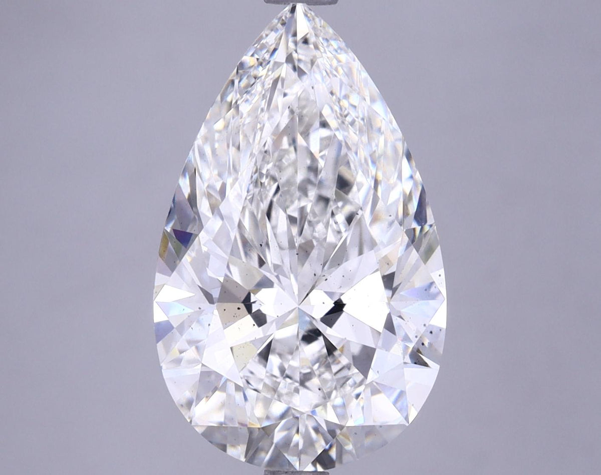 4.81 Carat Pear Shaped Ideal Cut SI1 IGI Certified Lab Grown Diamond