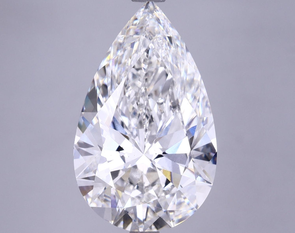 5.52 Carat Pear Shaped Ideal Cut VS2 IGI Certified Lab Grown Diamond