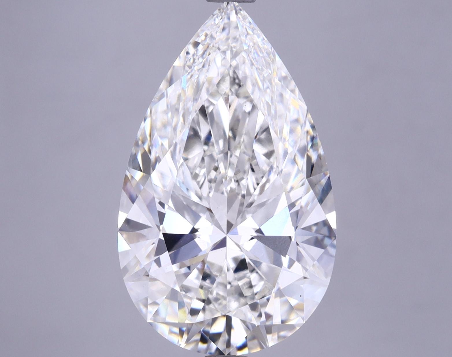 6.26 Carat Pear Shaped Ideal Cut VS1 IGI Certified Lab Grown Diamond