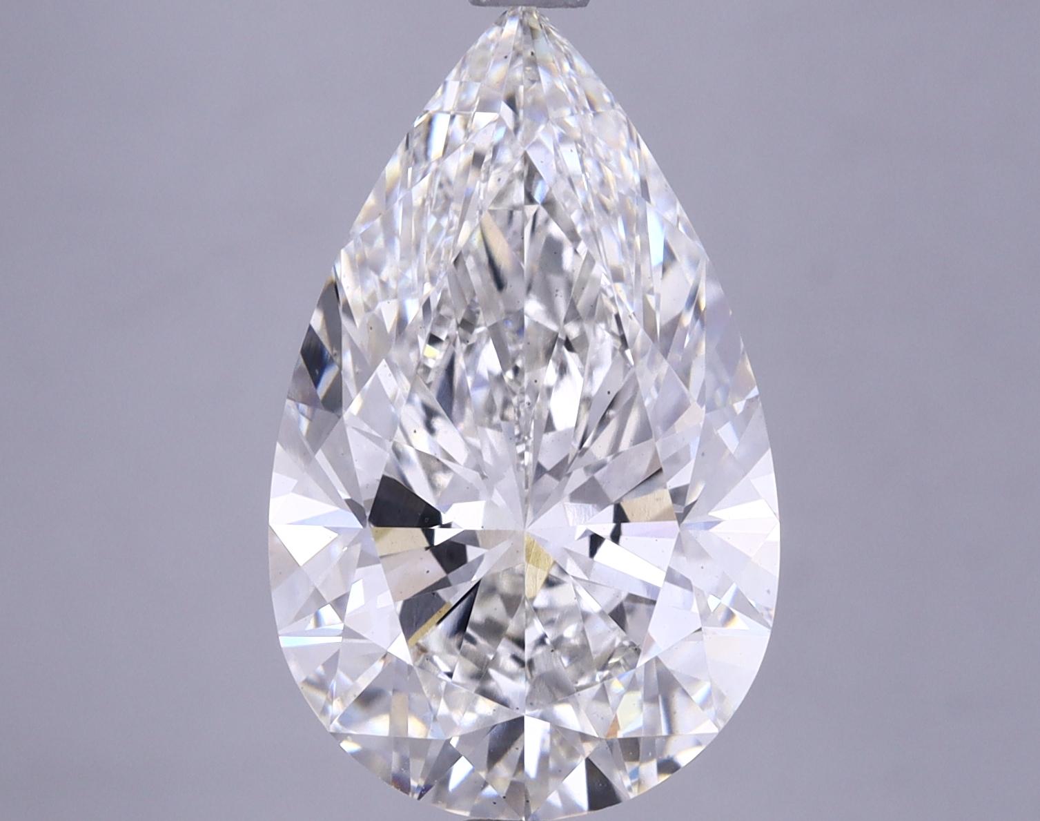 6.04 Carat Pear Shaped Ideal Cut VS2 IGI Certified Lab Grown Diamond