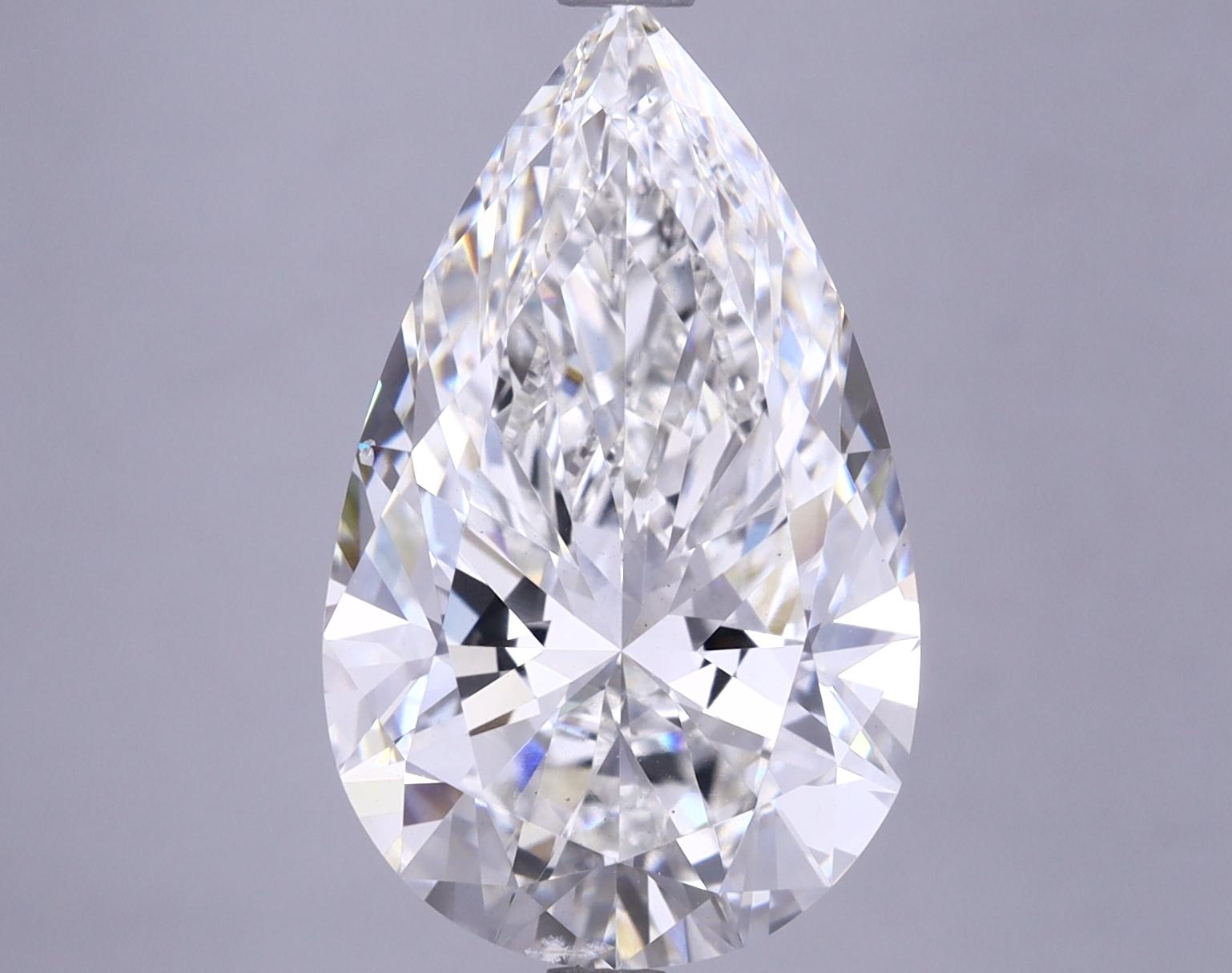 6.01 Carat Pear Shaped Ideal Cut VS2 IGI Certified Lab Grown Diamond