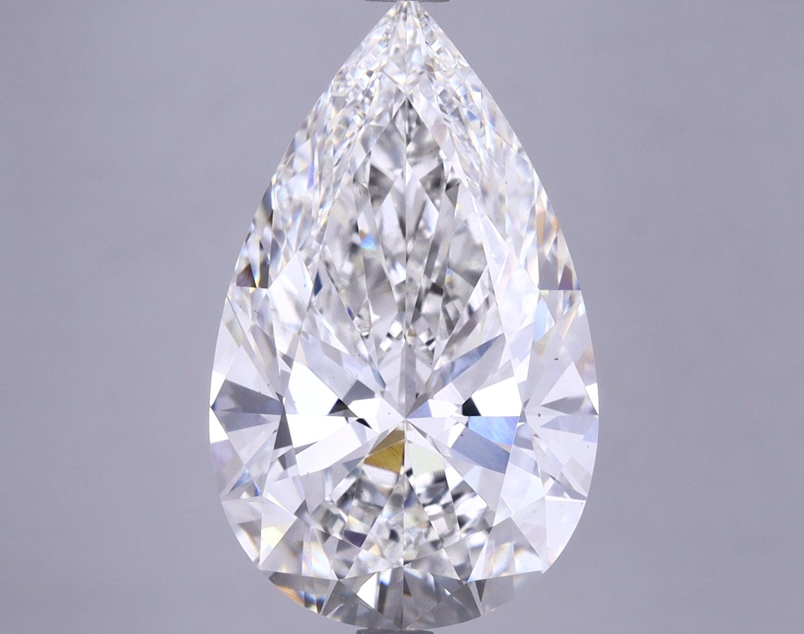 6.28 Carat Pear Shaped Ideal Cut VS1 IGI Certified Lab Grown Diamond