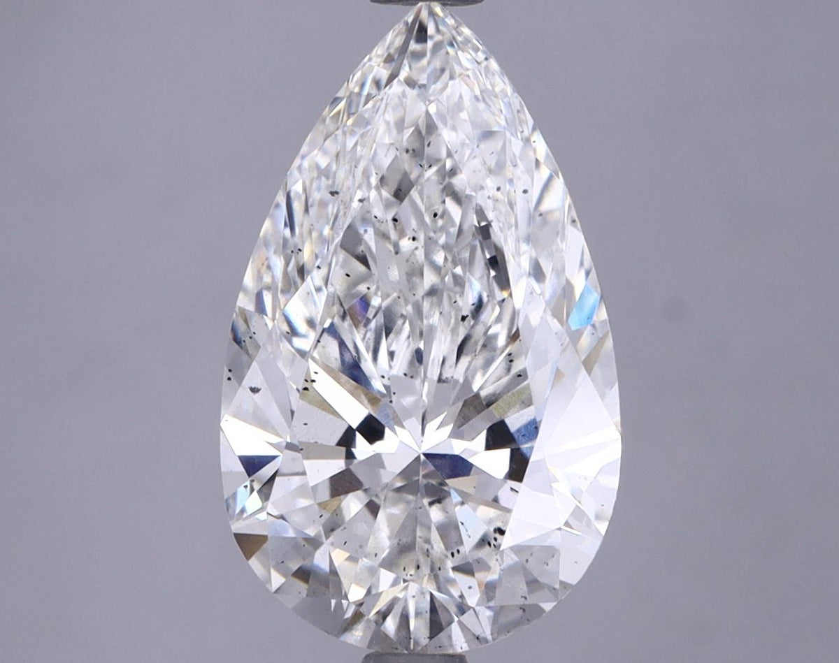 3.43 Carat Pear Shaped Ideal Cut SI1 IGI Certified Lab Grown Diamond