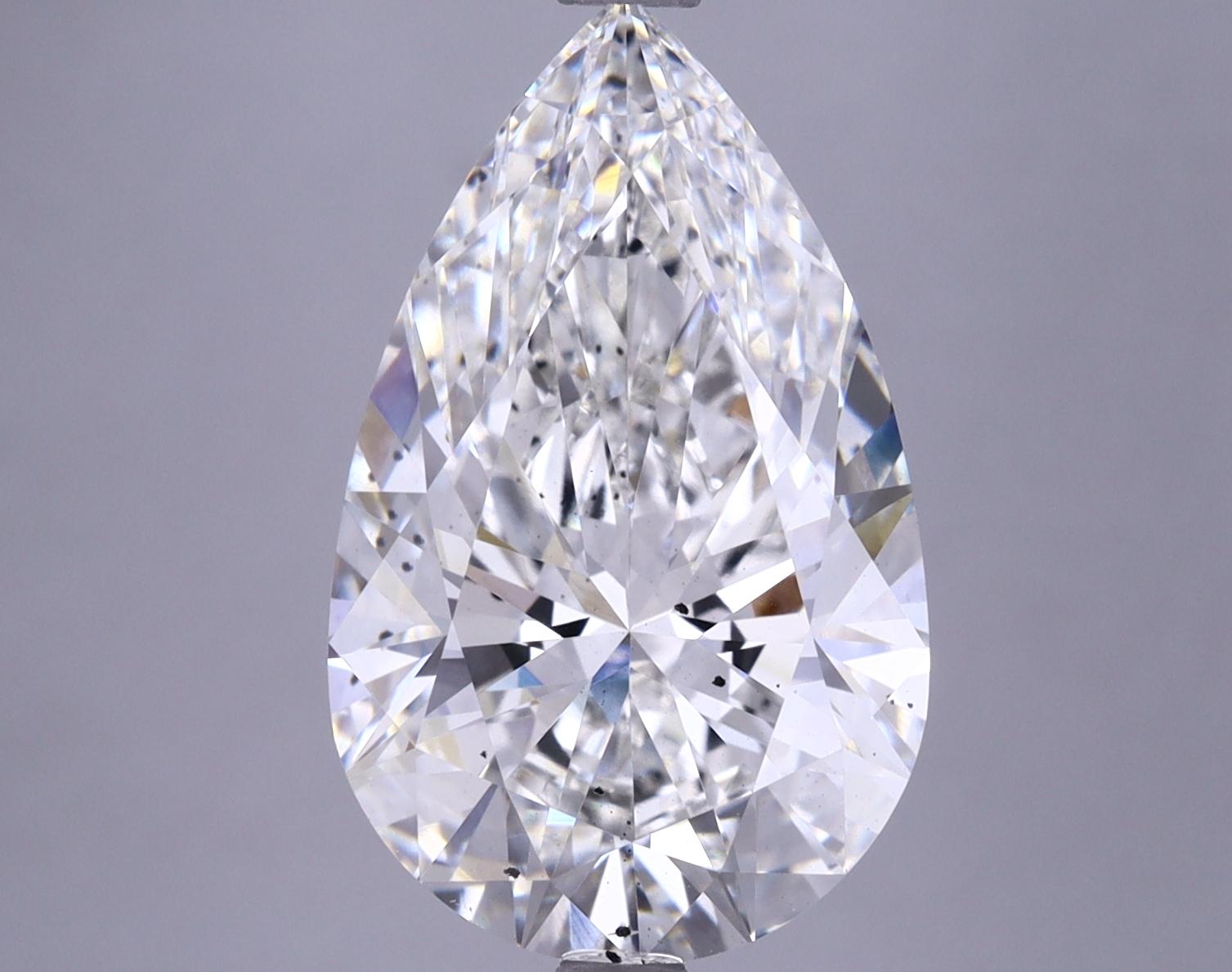 5.88 Carat Pear Shaped Very Good Cut SI1 IGI Certified Lab Grown Diamond