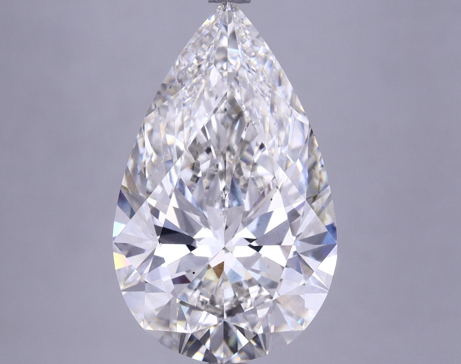 6.01 Carat Pear Shaped Ideal Cut VS2 IGI Certified Lab Grown Diamond
