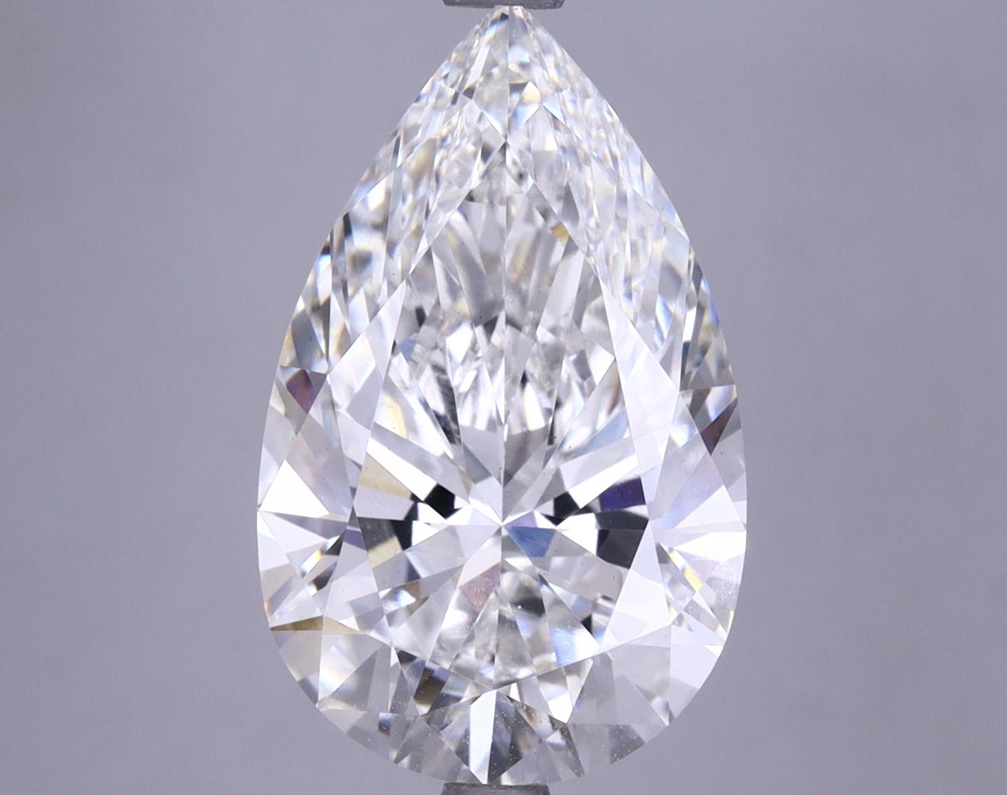 5.5 Carat Pear Shaped Ideal Cut VS1 IGI Certified Lab Grown Diamond