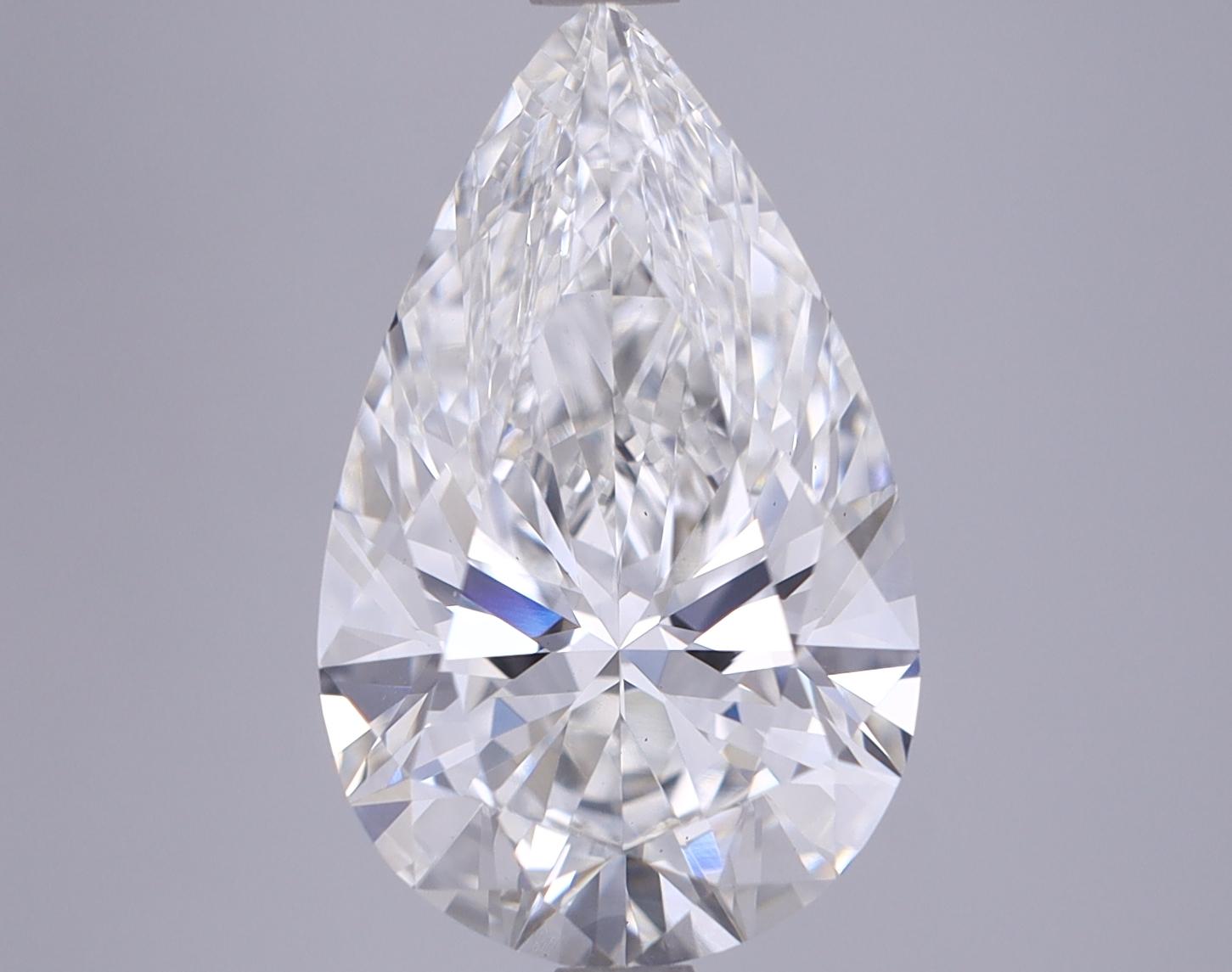 5.27 Carat Pear Shaped Ideal Cut VS1 IGI Certified Lab Grown Diamond