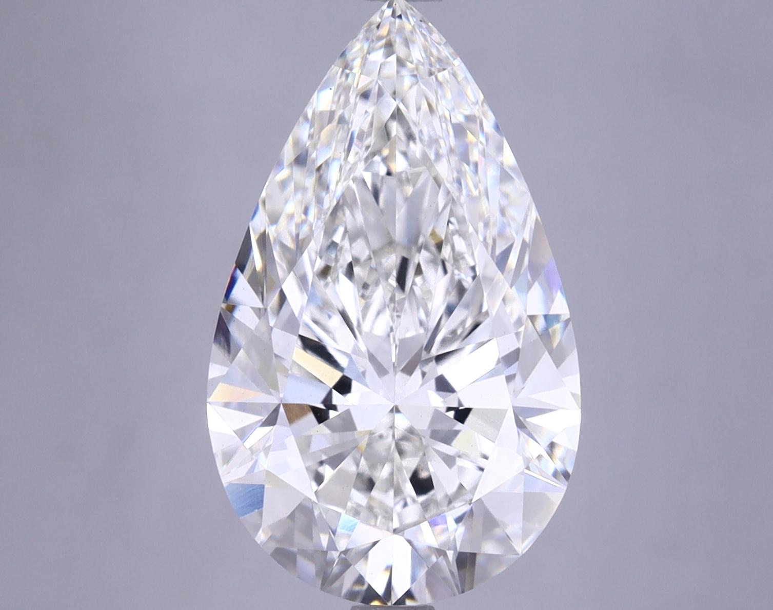 5.69 Carat Pear Shaped Ideal Cut VS1 IGI Certified Lab Grown Diamond