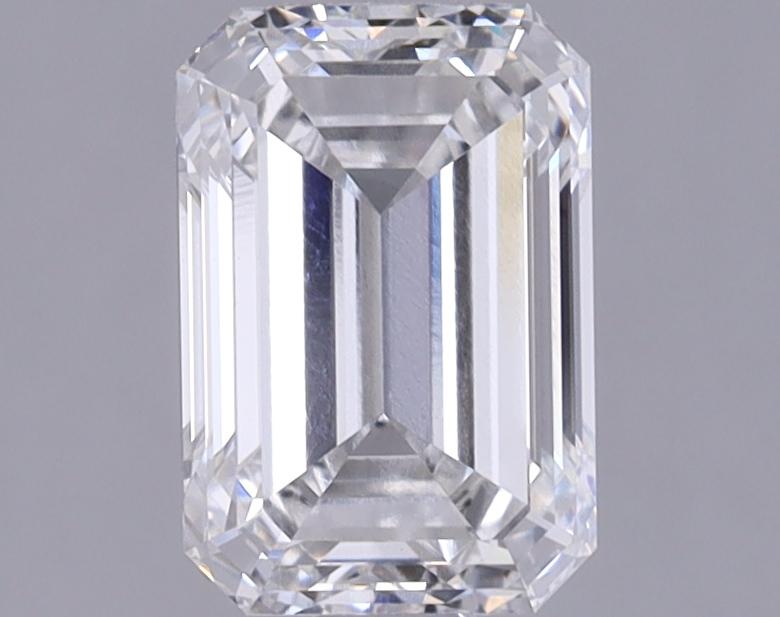 1.34 Carat Emerald Shaped Ideal Cut VVS2 IGI Certified Lab Grown Diamond