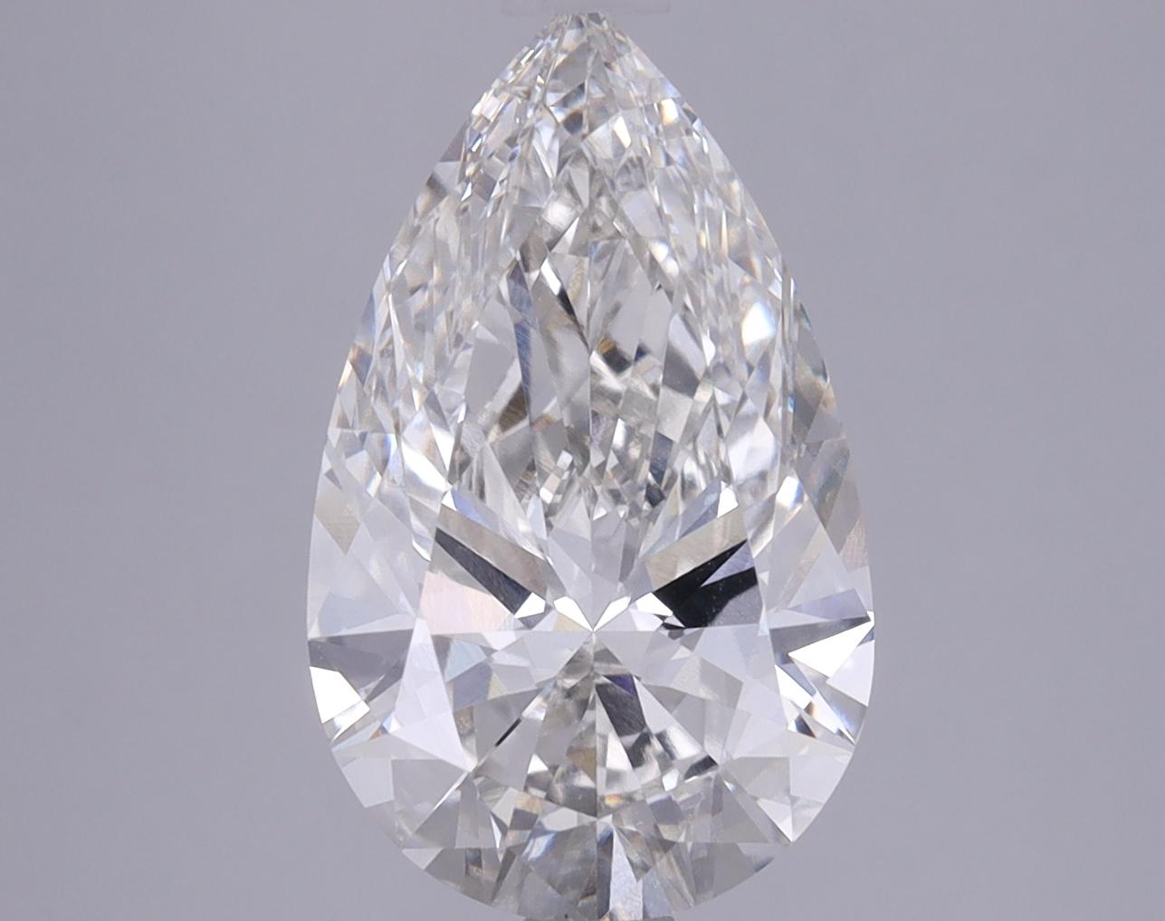 3.72 Carat Pear Shaped Ideal Cut VS1 IGI Certified Lab Grown Diamond