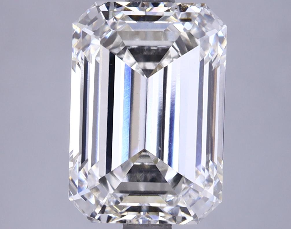 3.75 Carat Emerald Shaped Ideal Cut VS2 IGI Certified Lab Grown Diamond