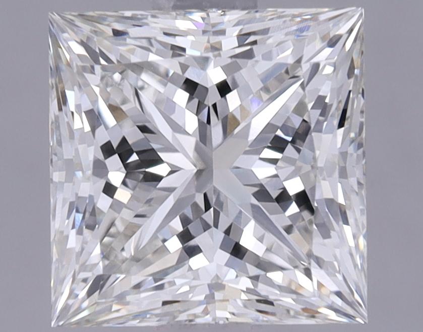 1.85 Carat Princess Shaped Ideal Cut VVS2 IGI Certified Lab Grown Diamond