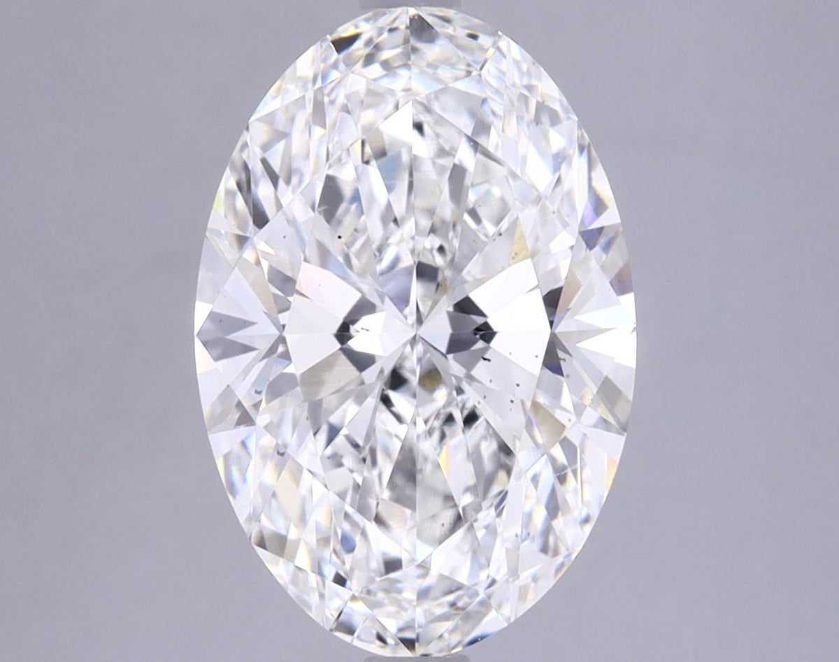 3.85 Carat Oval Shaped Ideal Cut SI1 IGI Certified Lab Grown Diamond