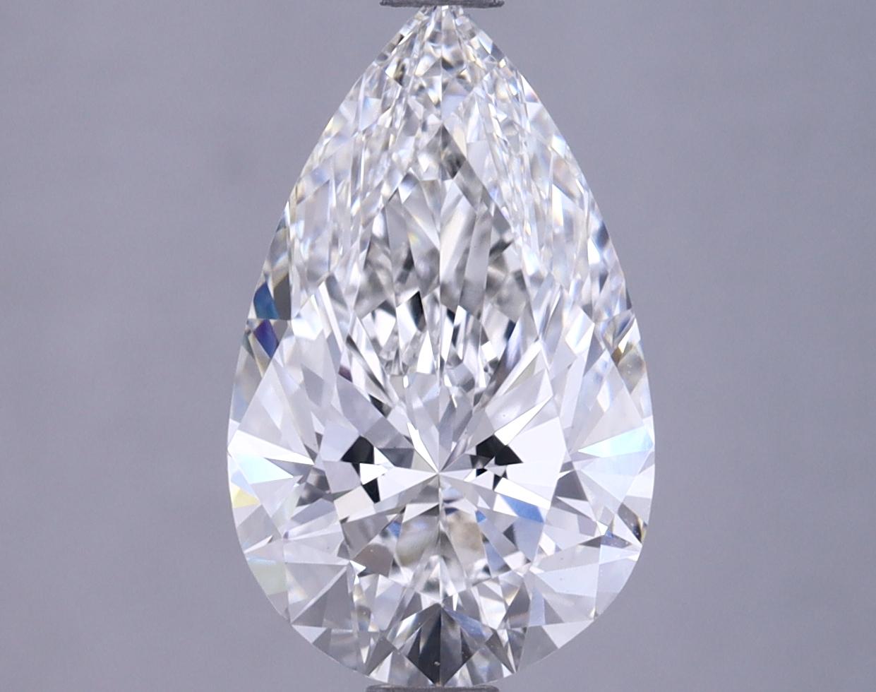 2.12 Carat Pear Shaped Ideal Cut VVS2 IGI Certified Lab Grown Diamond