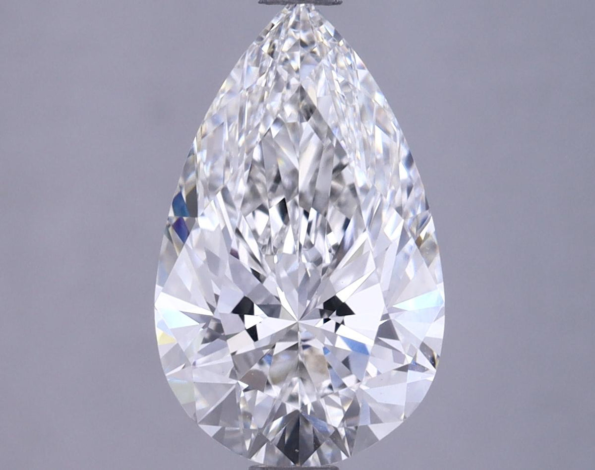 2.12 Carat Pear Shaped Ideal Cut VVS2 IGI Certified Lab Grown Diamond