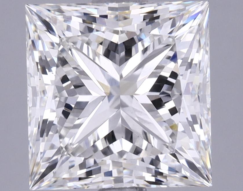2.67 Carat Princess Shaped Ideal Cut VVS2 IGI Certified Lab Grown Diamond