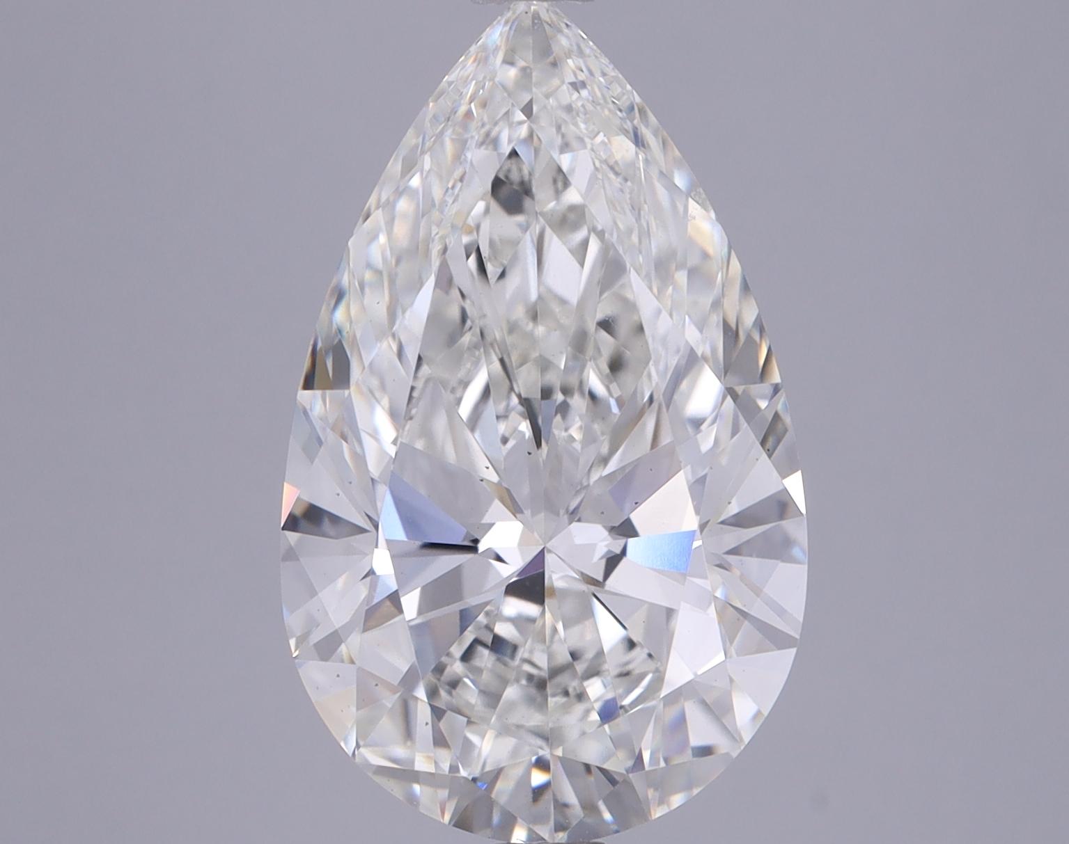 4.98 Carat Pear Shaped Ideal Cut VS2 IGI Certified Lab Grown Diamond