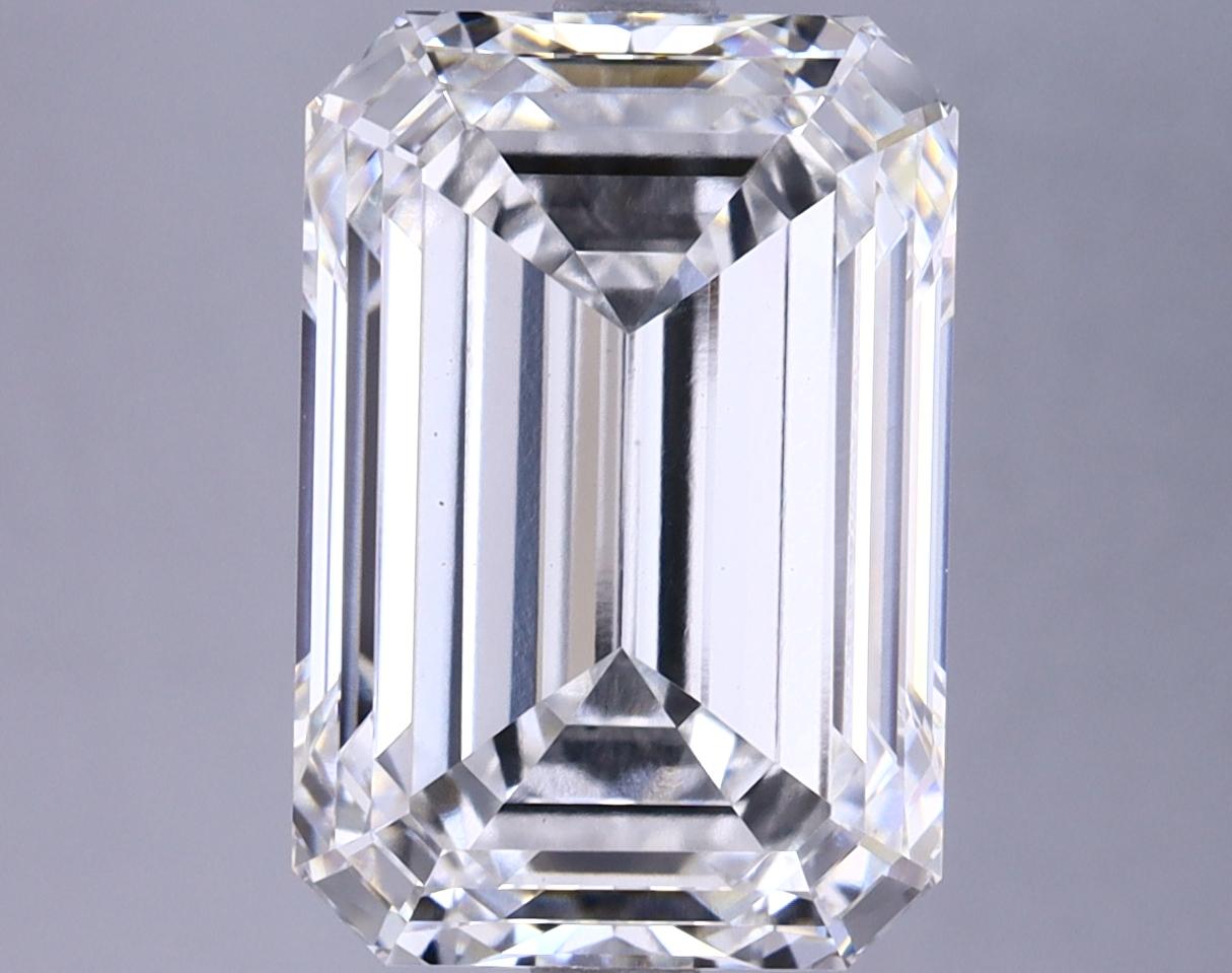 6.56 Carat Emerald Shaped Ideal Cut VS1 IGI Certified Lab Grown Diamond