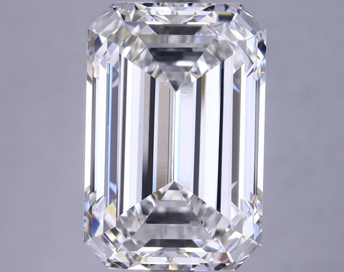 6.58 Carat Emerald Shaped Excellent Cut VS1 IGI Certified Lab Grown Diamond