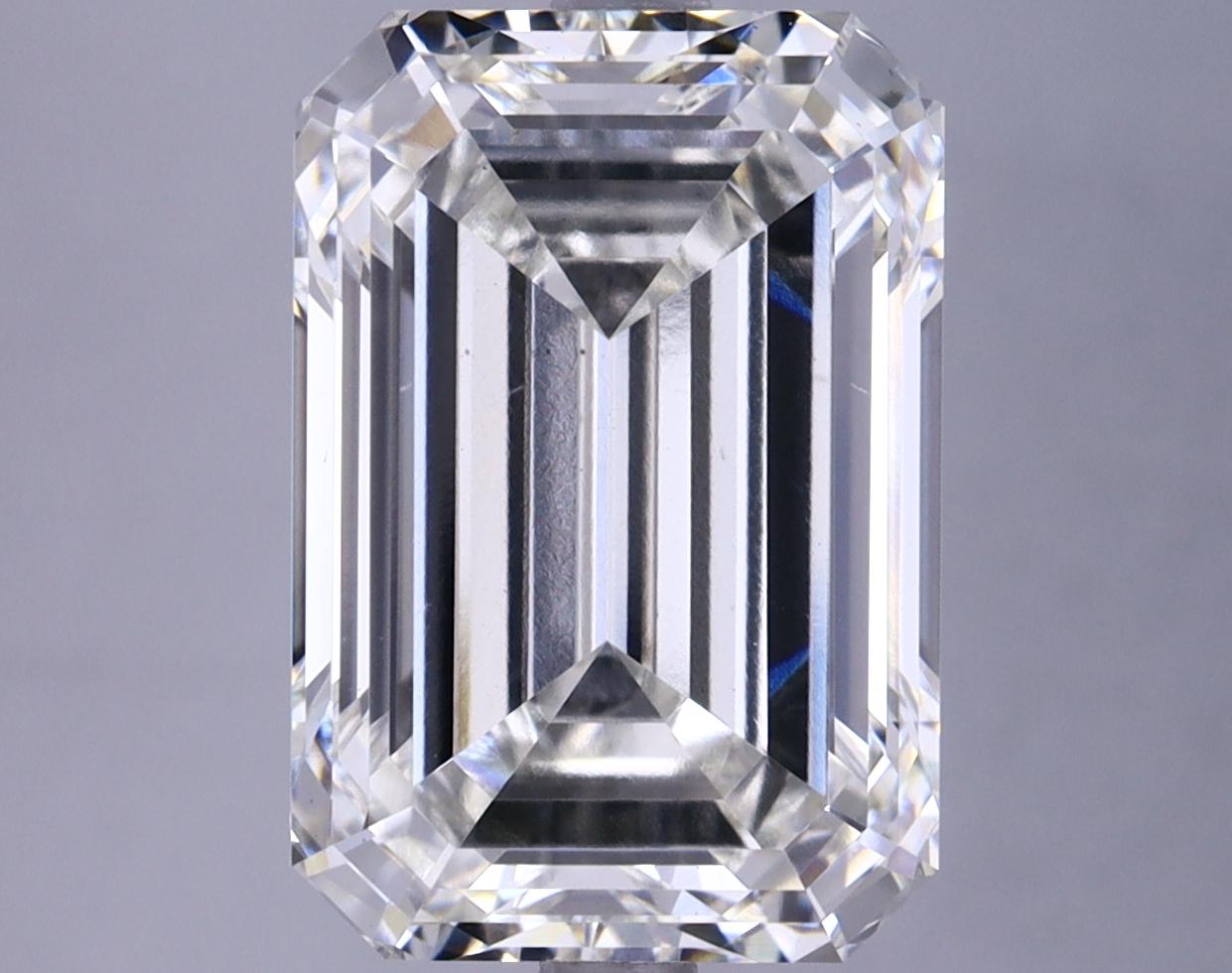 6.76 Carat Emerald Shaped Ideal Cut VS1 IGI Certified Lab Grown Diamond