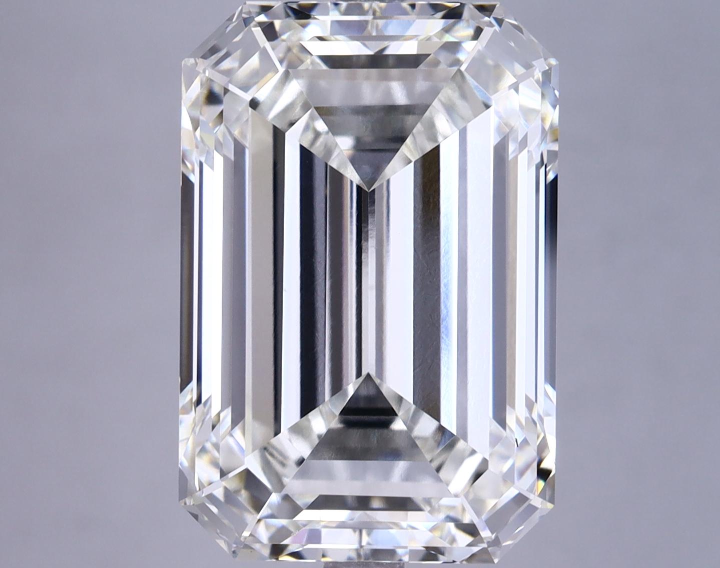 10.3 Carat Emerald Shaped Excellent Cut VVS2 IGI Certified Lab Grown Diamond