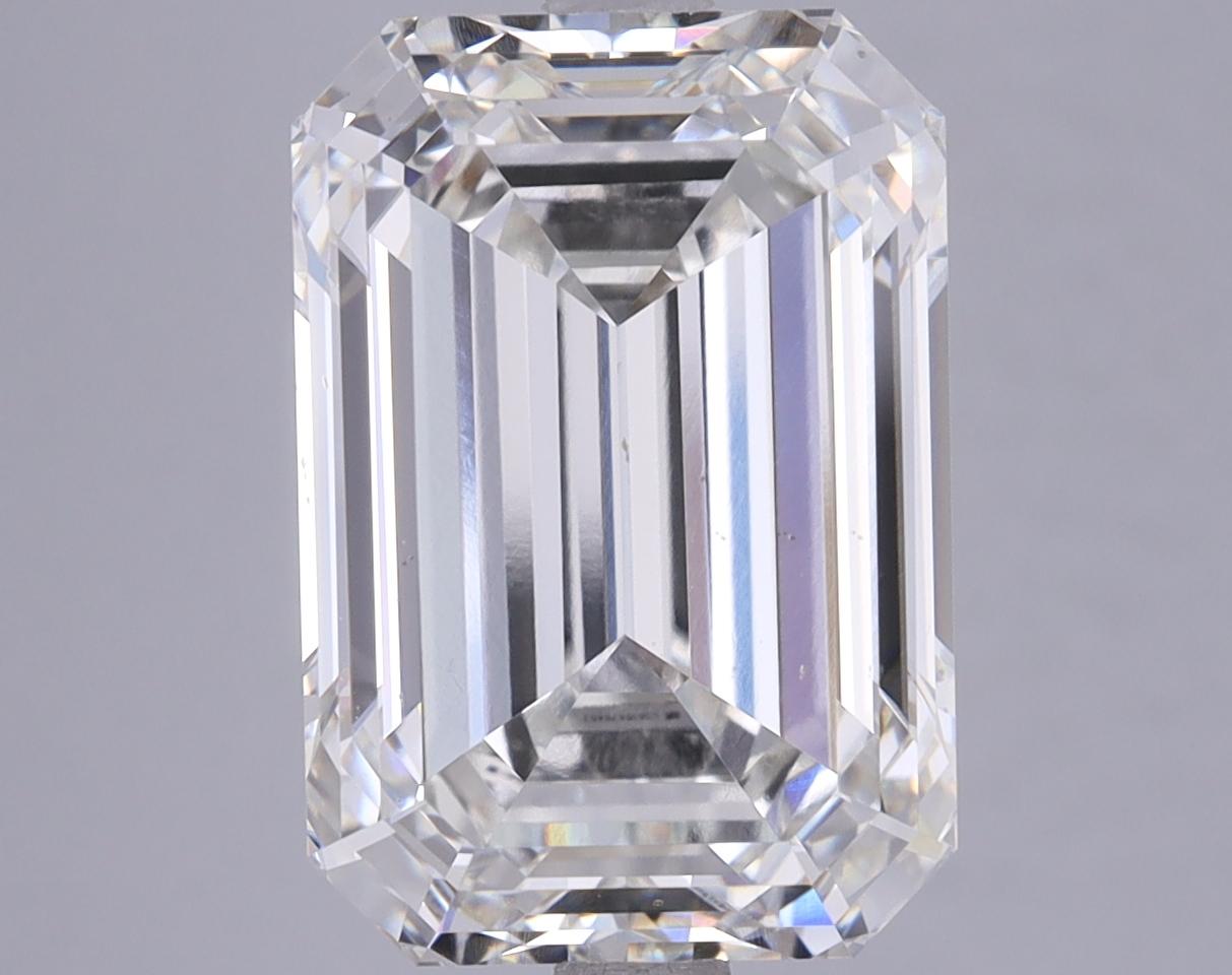6.76 Carat Emerald Shaped Ideal Cut VVS2 IGI Certified Lab Grown Diamond