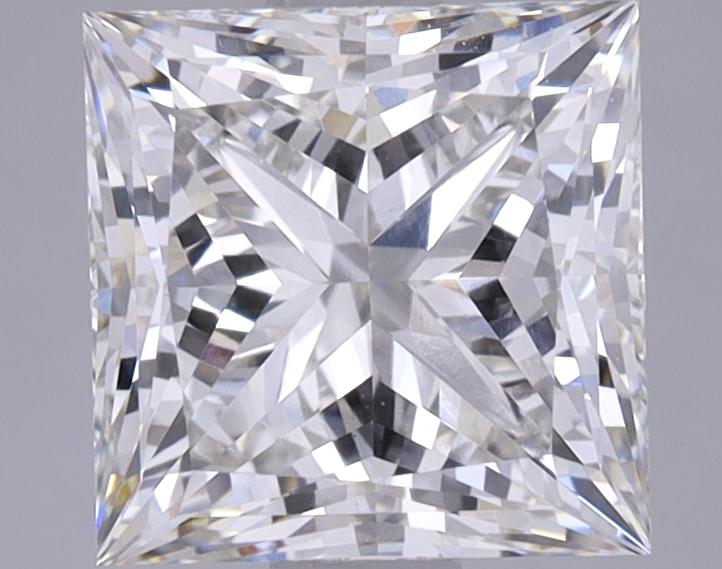 1.92 Carat Princess Shaped Ideal Cut VVS2 IGI Certified Lab Grown Diamond