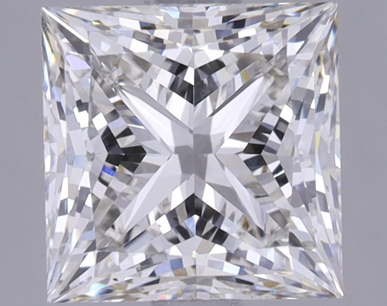1.87 Carat Princess Shaped Ideal Cut VVS2 IGI Certified Lab Grown Diamond