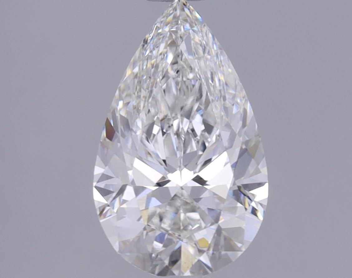 1.26 Carat Pear Shaped Ideal Cut VVS2 IGI Certified Lab Grown Diamond