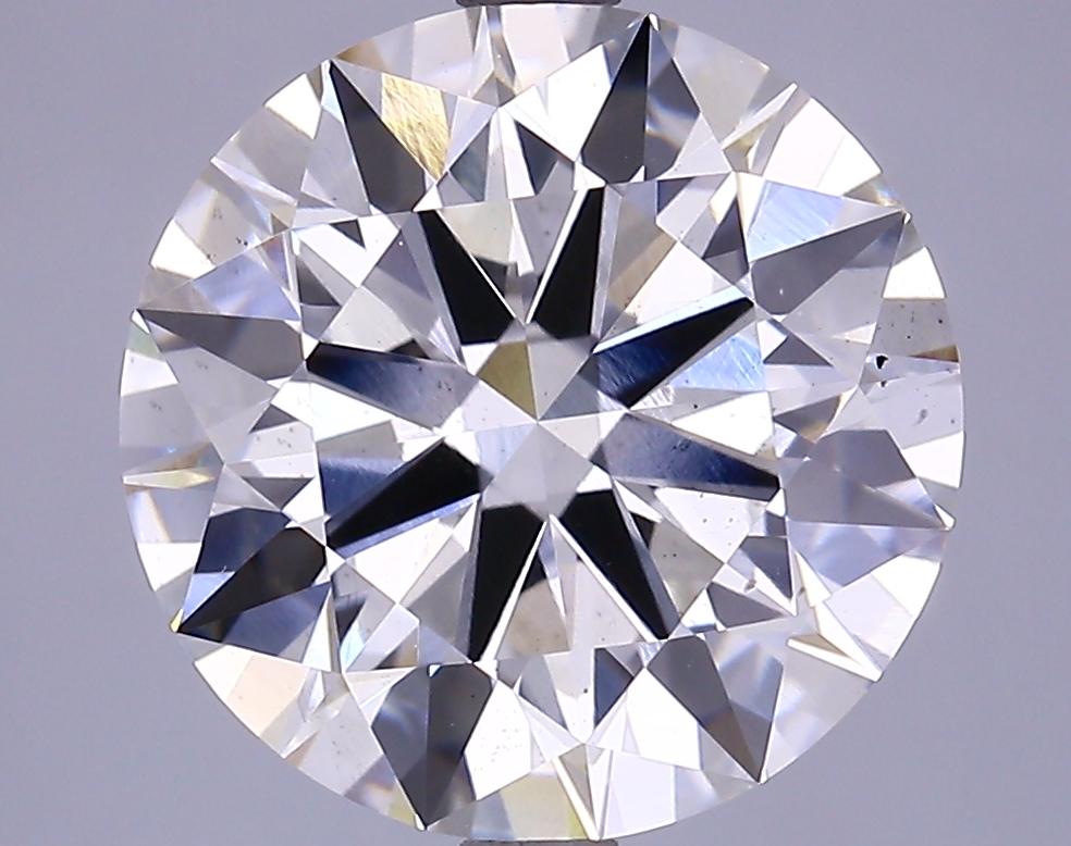 5.38 Carat Round Shaped Ideal Cut VS2 IGI Certified Lab Grown Diamond