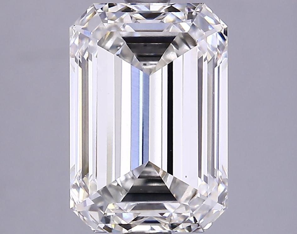 3.86 Carat Emerald Shaped Ideal Cut VS2 IGI Certified Lab Grown Diamond
