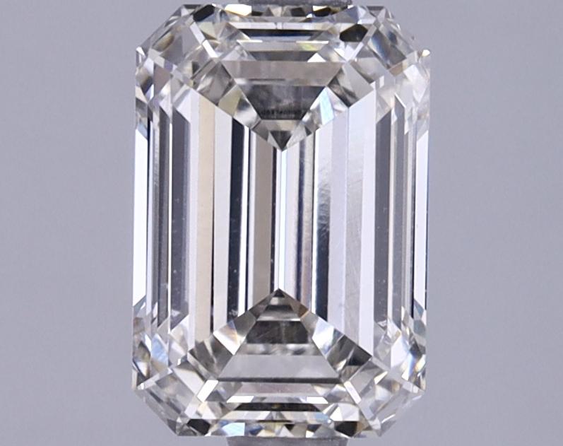 1.76 Carat Emerald Shaped Ideal Cut VVS2 IGI Certified Lab Grown Diamond