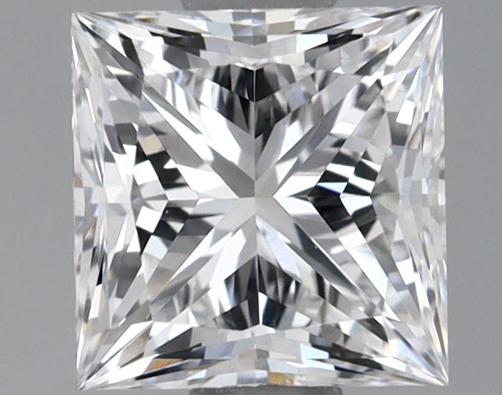 1.09 Carat Princess Shaped Very Good Cut VVS2 GIA Certified Lab Grown Diamond